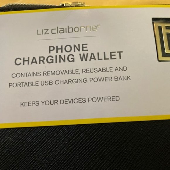 NWT - Liz Claiborne Universal Phone Charging Wallet/Wristlet For iPhone/Android - Picture 2 of 12
